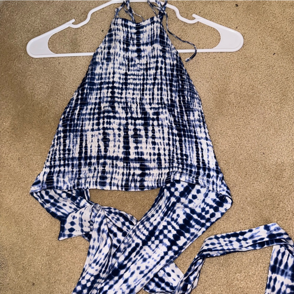 Garage Wrap Open Back Halter Top